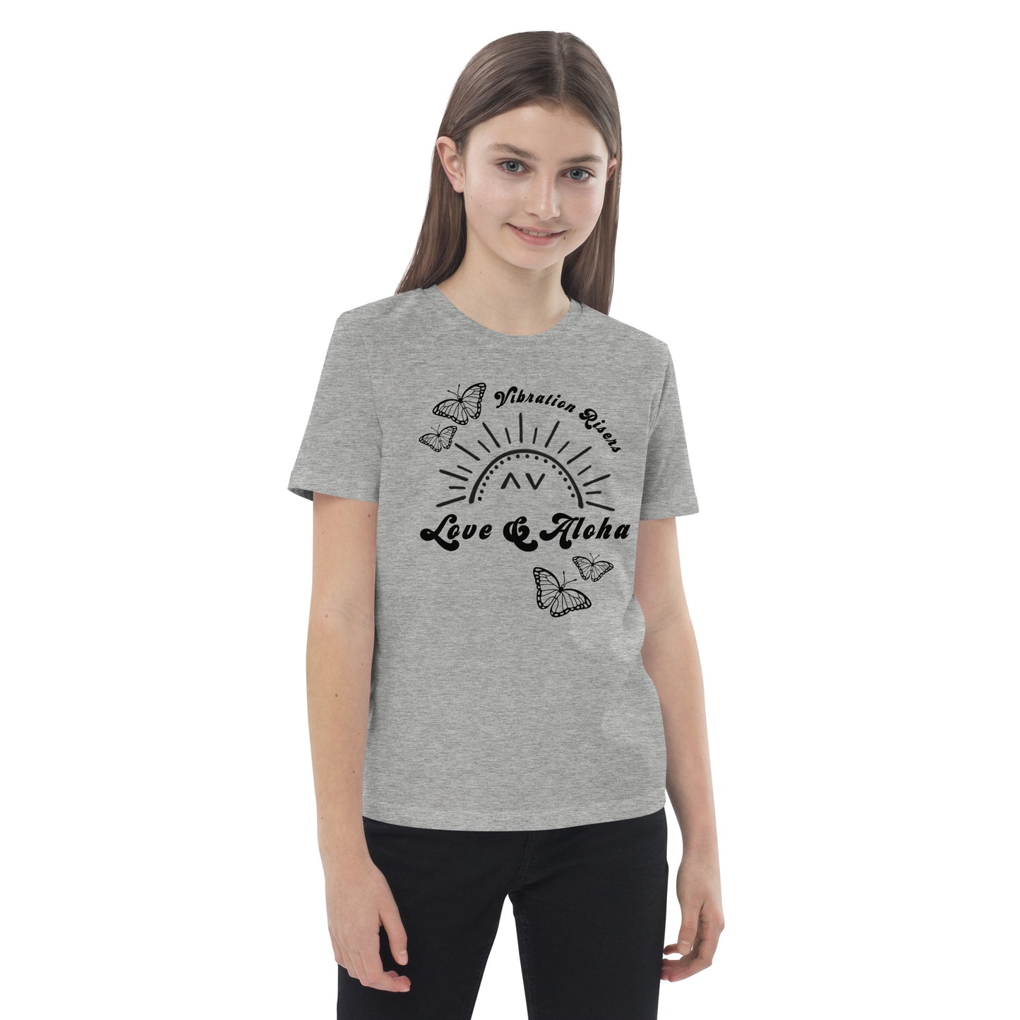 Butterfly Love & Aloha Organic Cotton Kids T-shirt