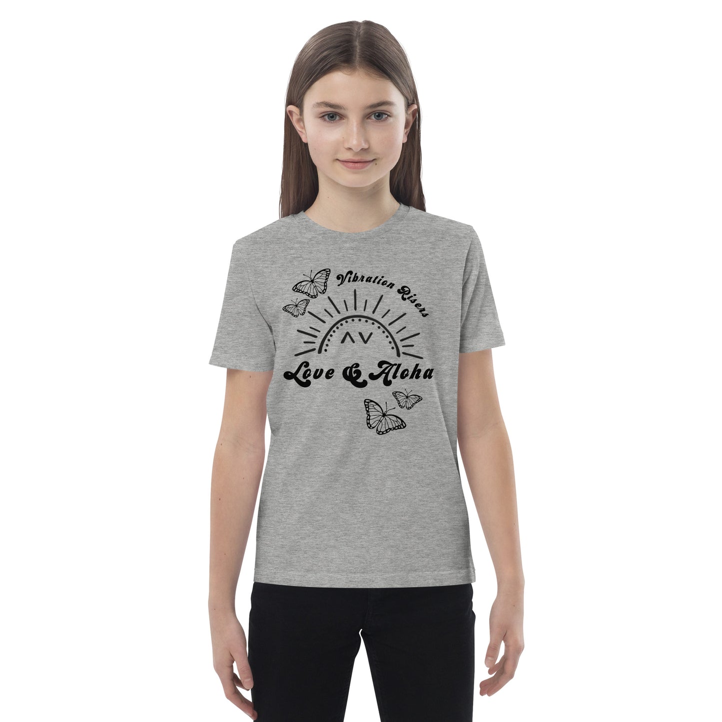 Butterfly Love & Aloha Organic Cotton Kids T-shirt
