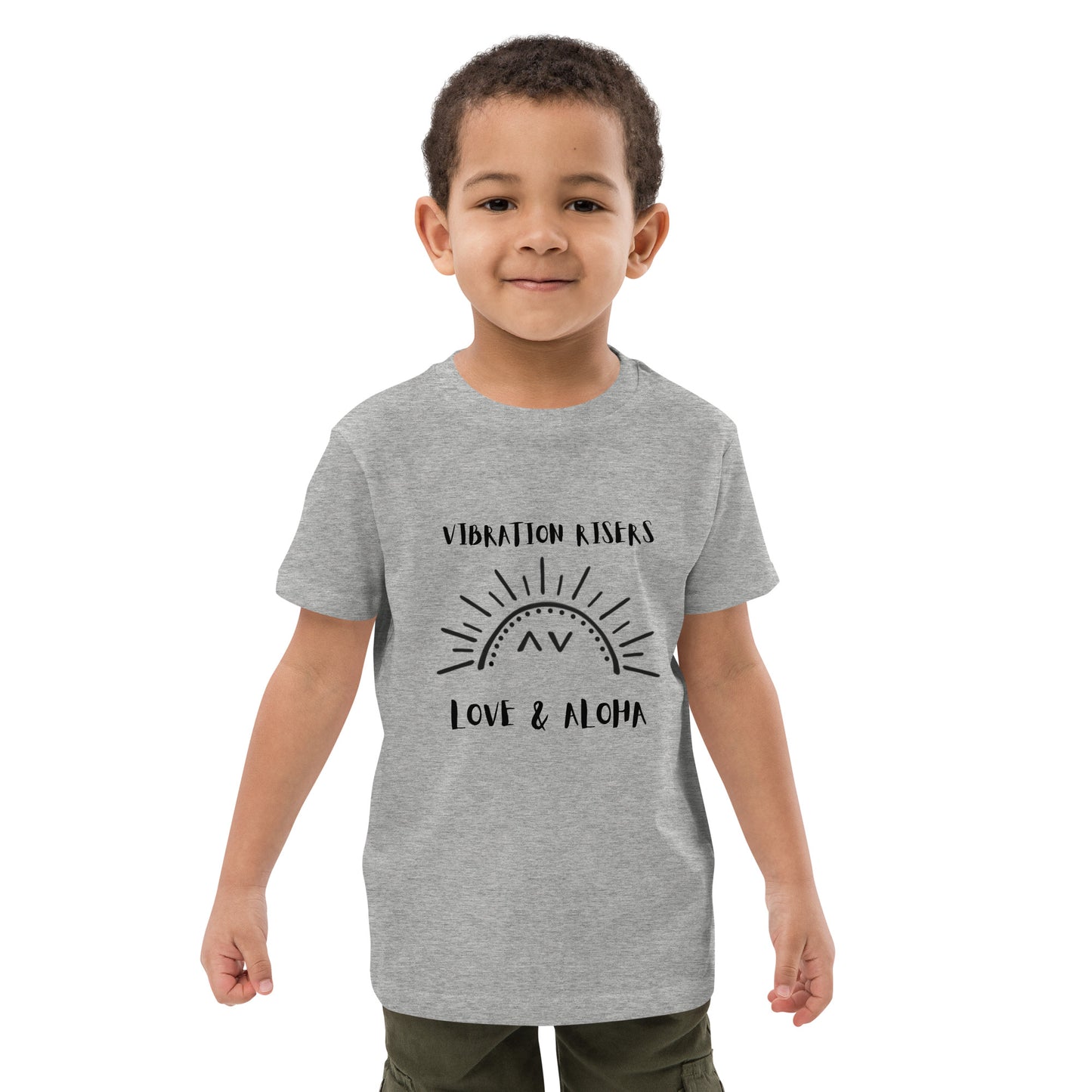 Vibration Risers Logo Organic Cotton Kids T-shirt