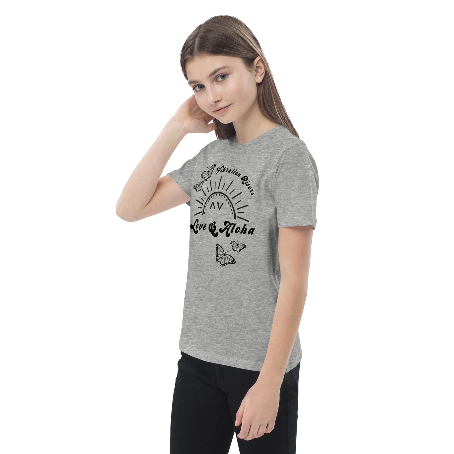 Butterfly Love & Aloha Organic Cotton Kids T-shirt