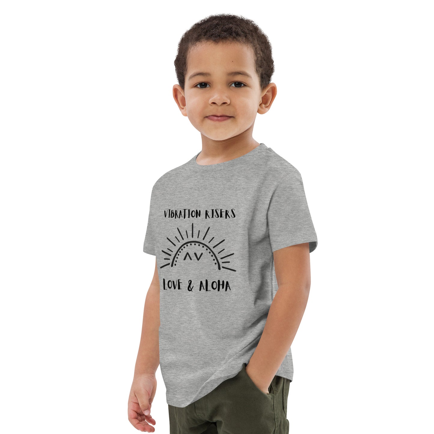 Vibration Risers Logo Organic Cotton Kids T-shirt