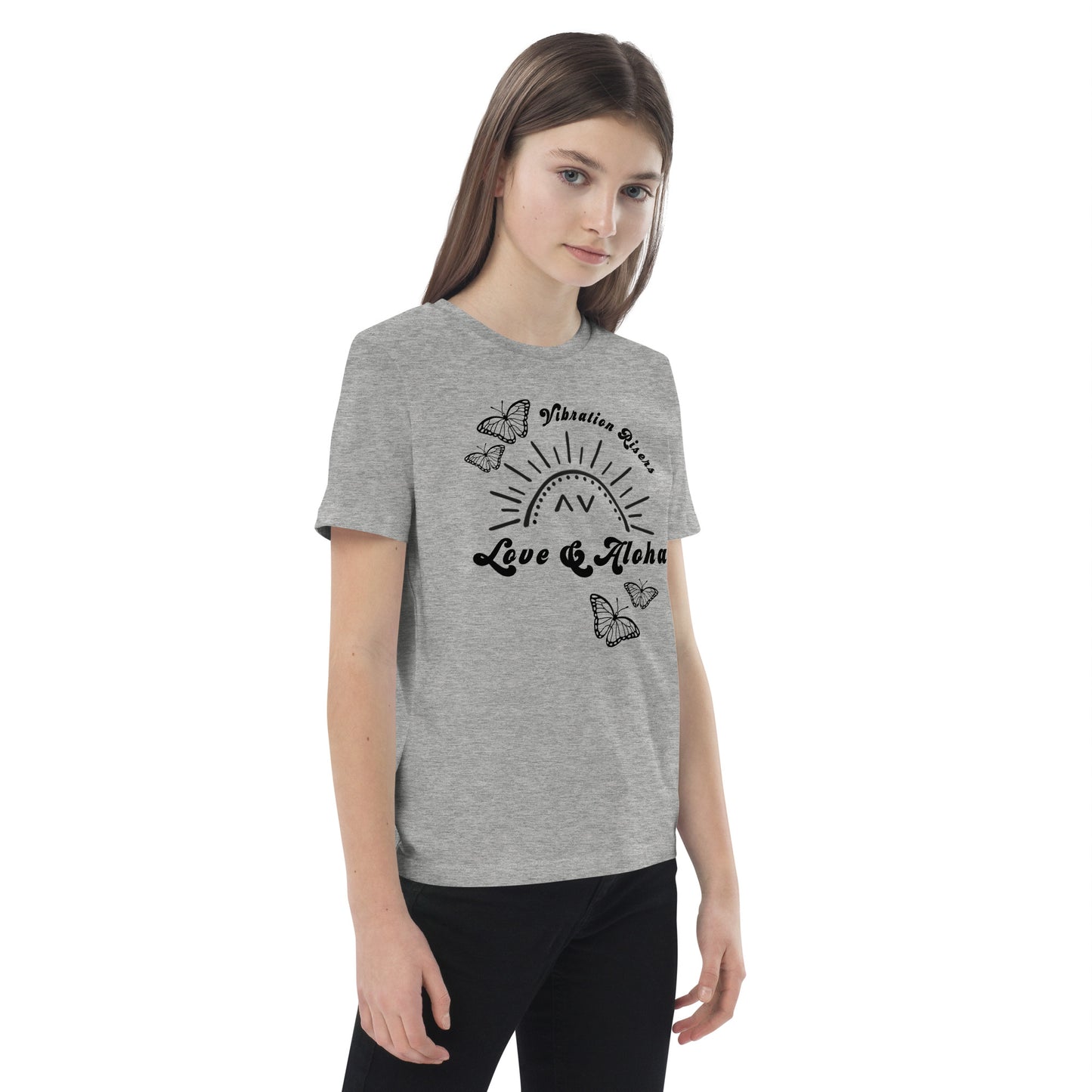 Butterfly Love & Aloha Organic Cotton Kids T-shirt
