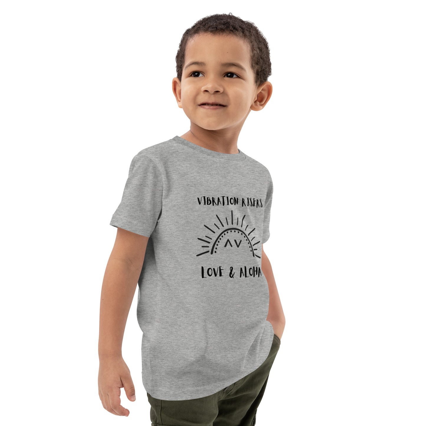 Vibration Risers Logo Organic Cotton Kids T-shirt