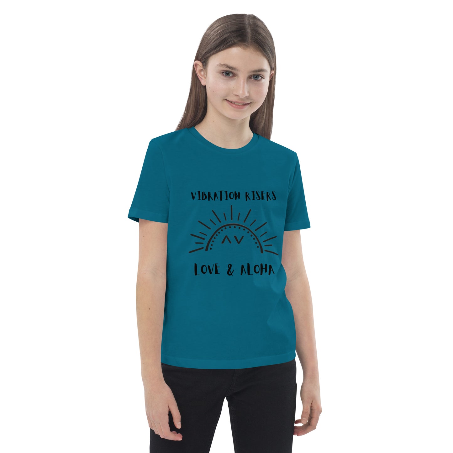 Vibration Risers Logo Organic Cotton Kids T-shirt