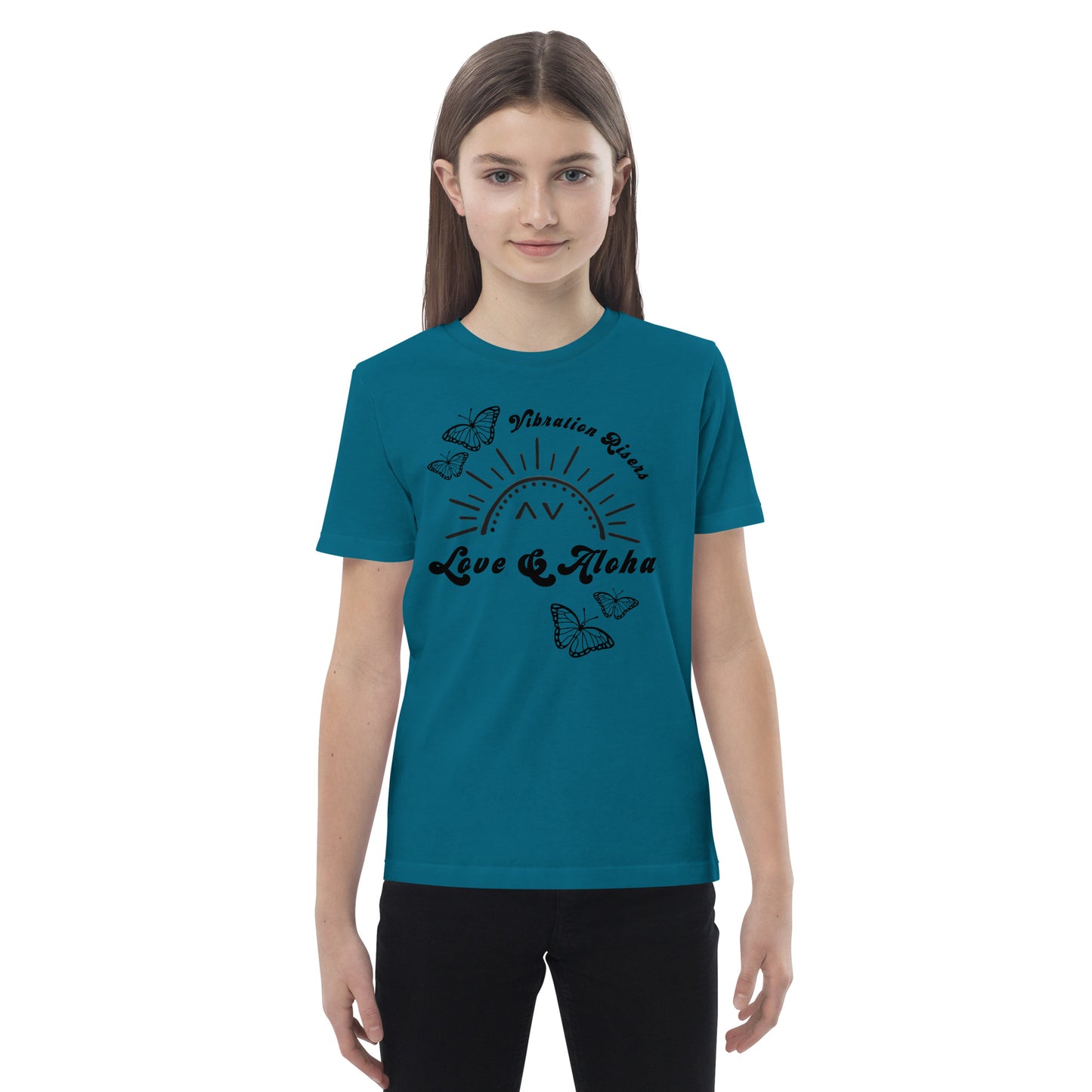Butterfly Love & Aloha Organic Cotton Kids T-shirt