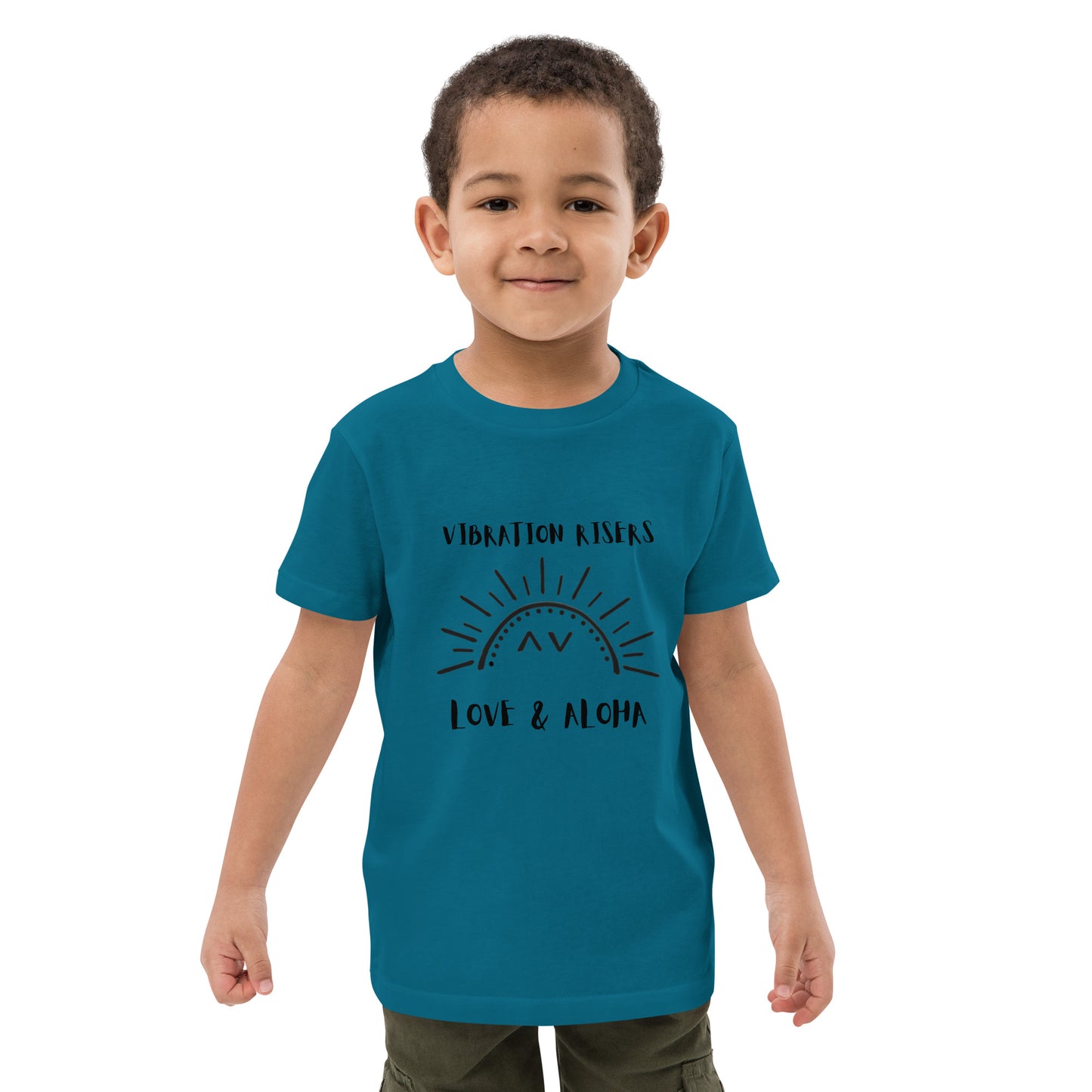 Vibration Risers Logo Organic Cotton Kids T-shirt