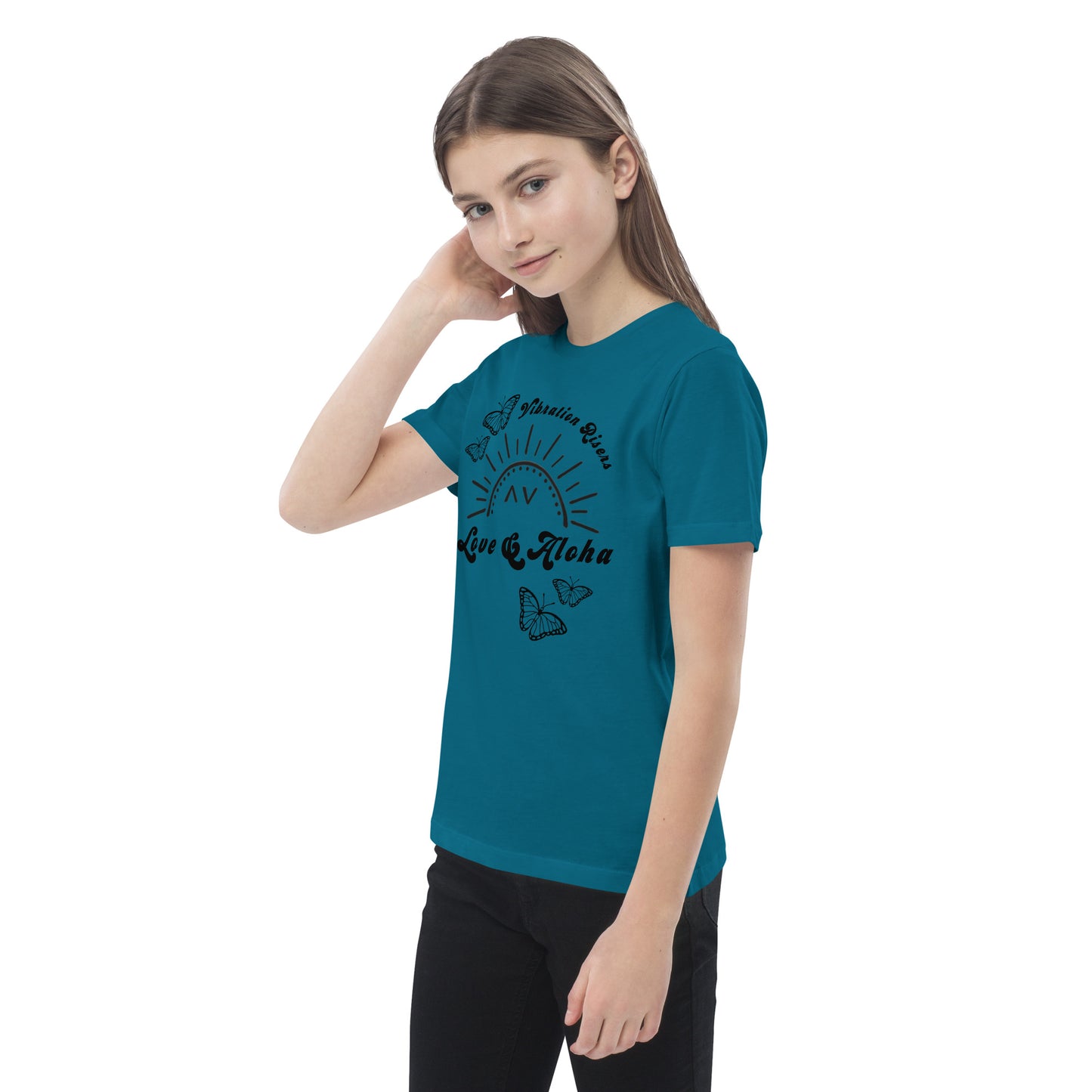 Butterfly Love & Aloha Organic Cotton Kids T-shirt