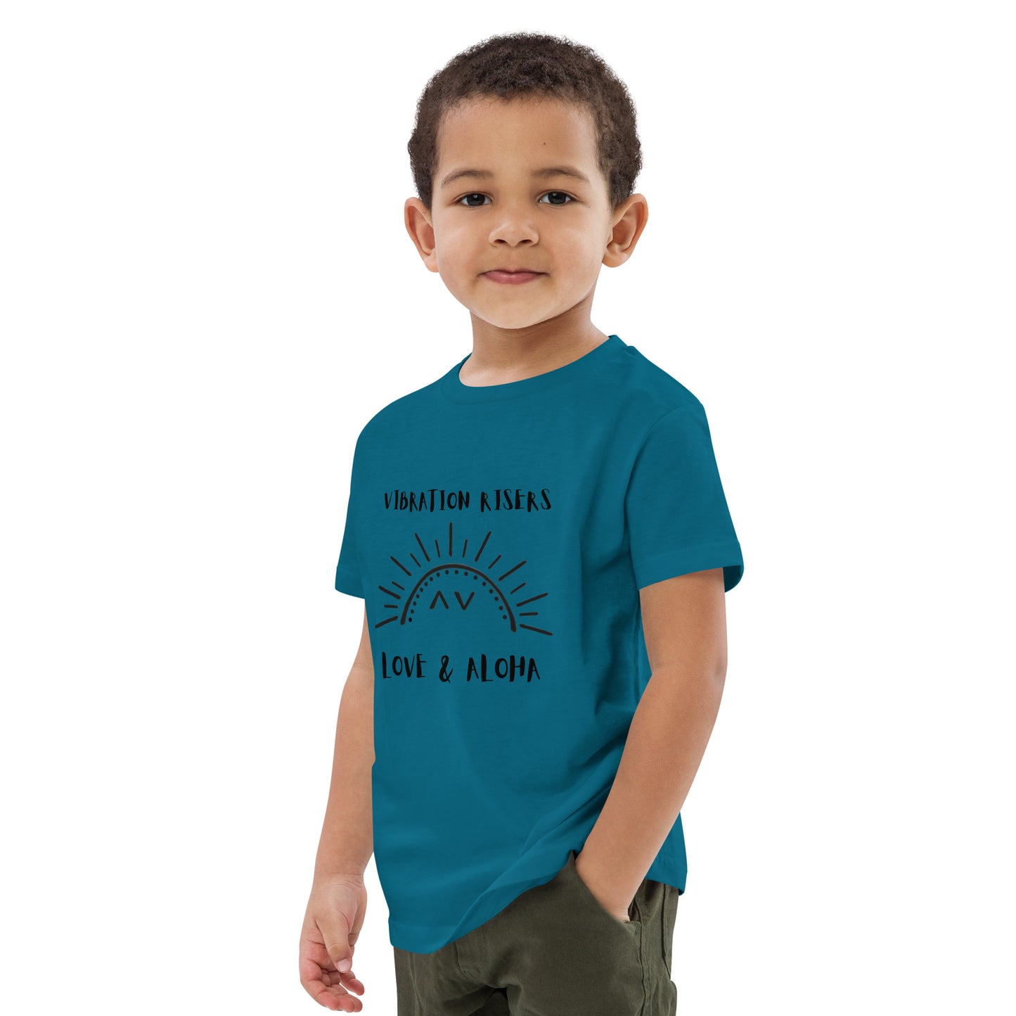 Vibration Risers Logo Organic Cotton Kids T-shirt