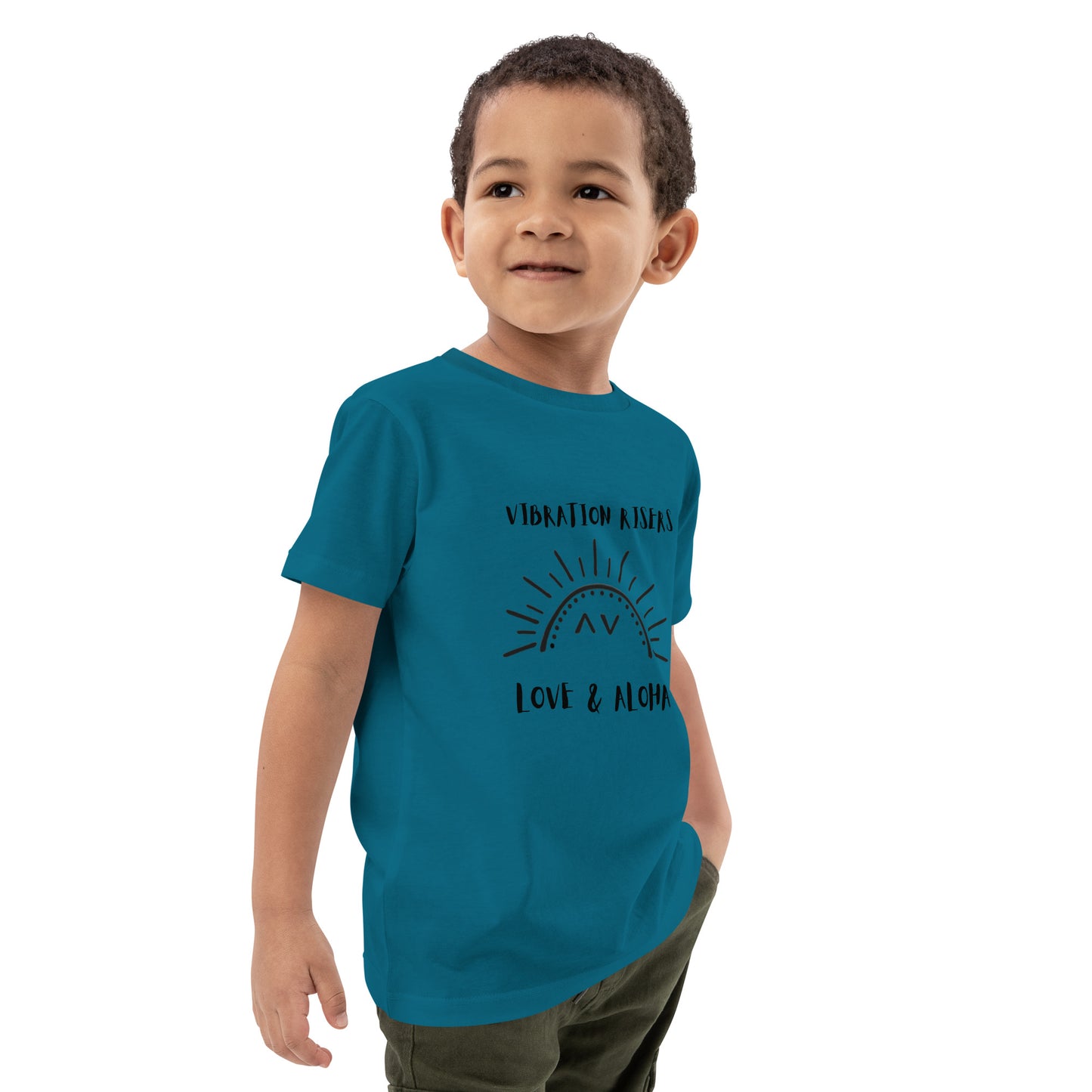 Vibration Risers Logo Organic Cotton Kids T-shirt