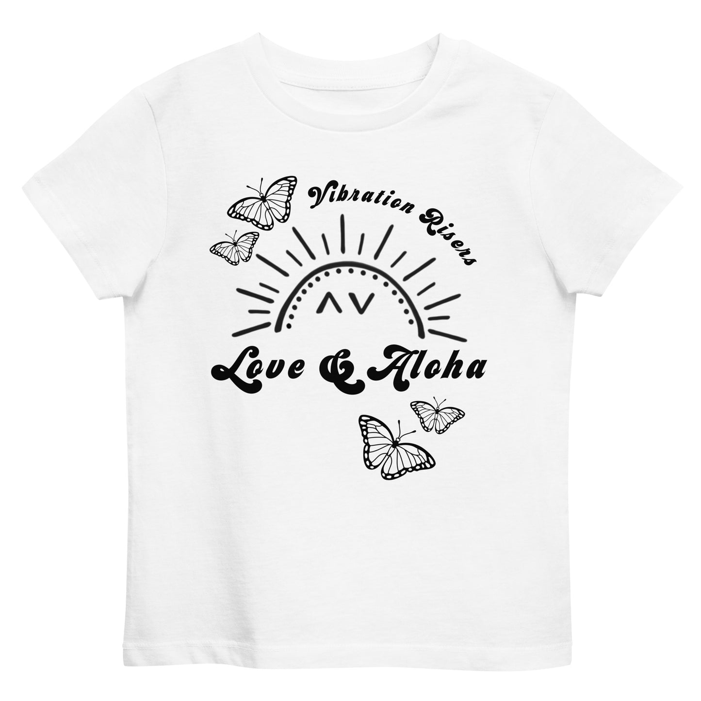 Butterfly Love & Aloha Organic Cotton Kids T-shirt