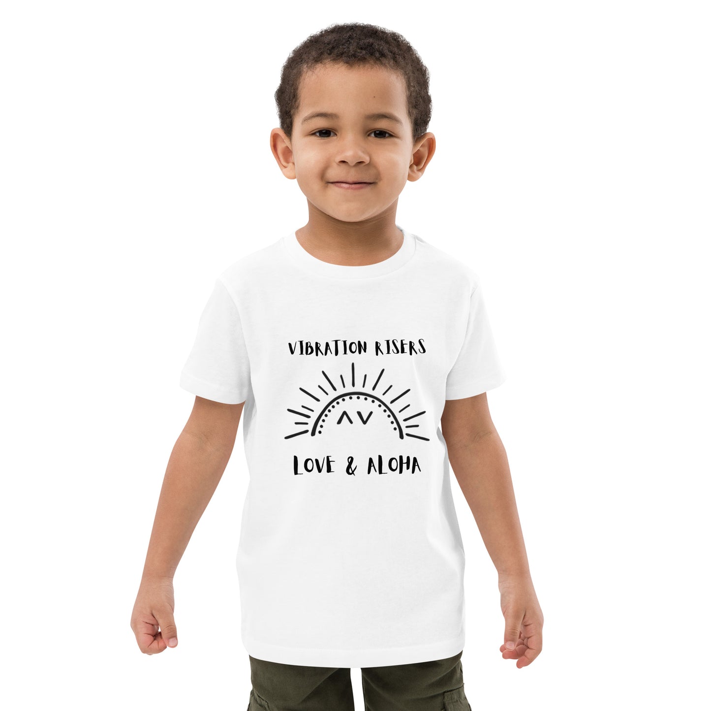 Vibration Risers Logo Organic Cotton Kids T-shirt