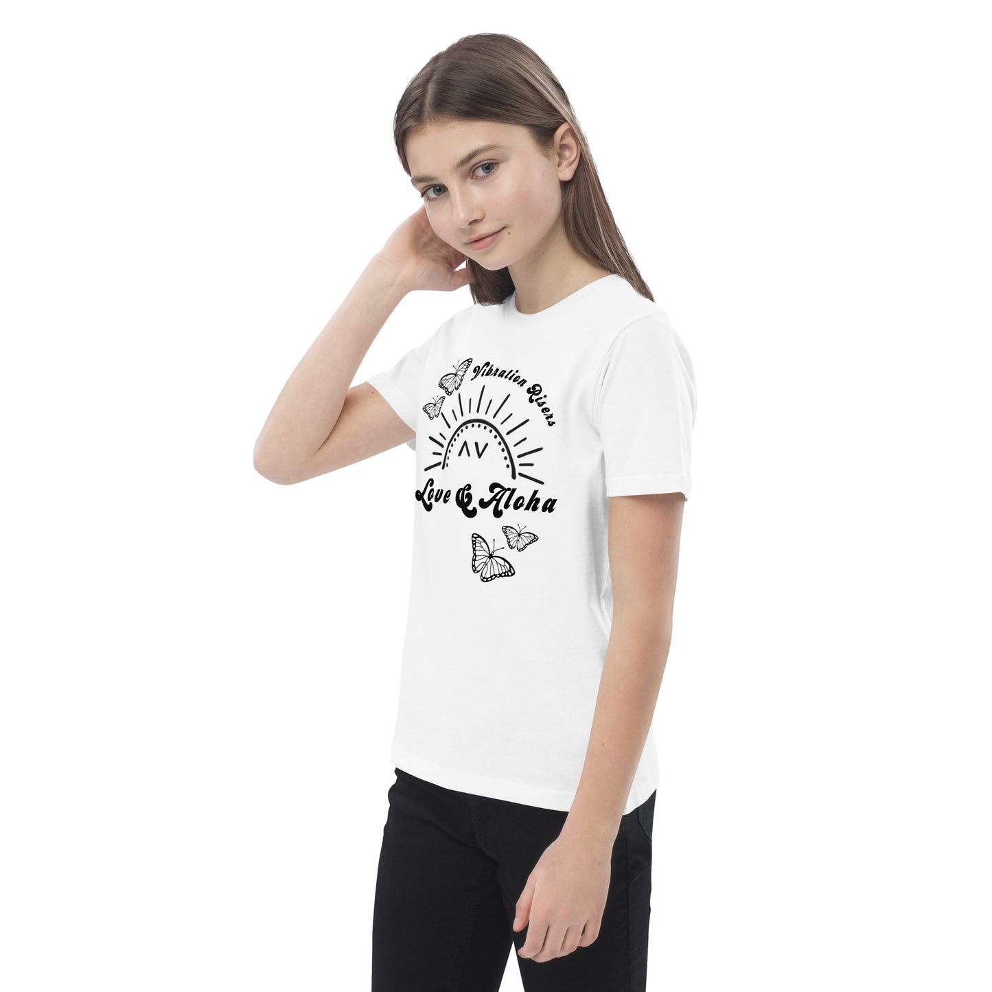 Butterfly Love & Aloha Organic Cotton Kids T-shirt
