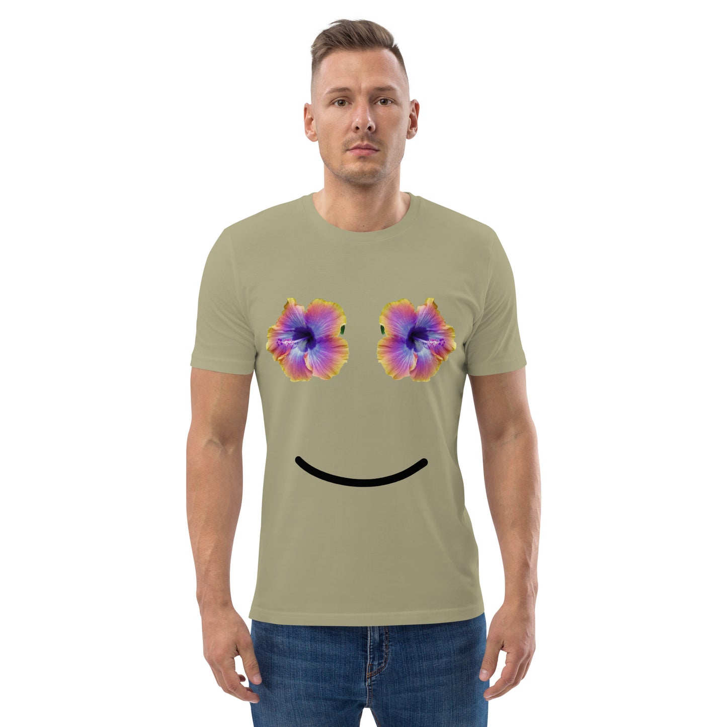 Organic Purple Smiley Vibrations Tshirt