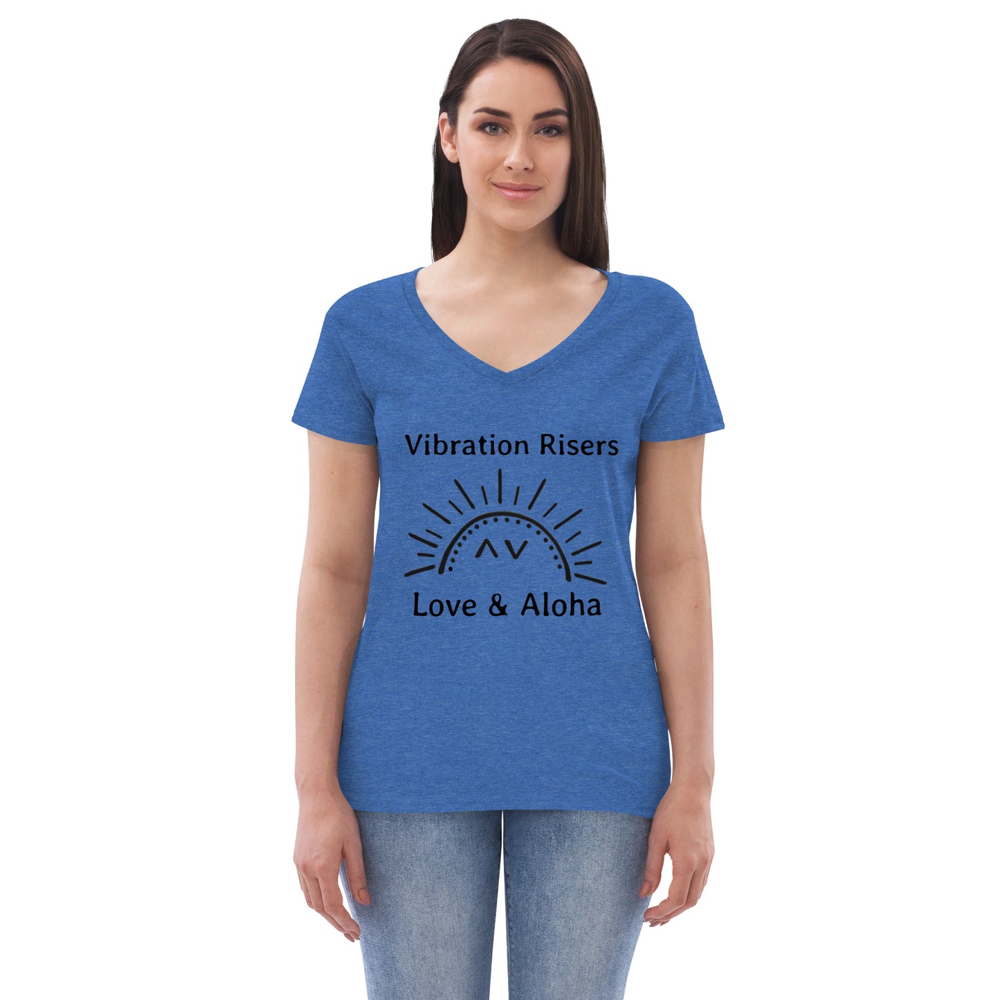 Vibration Risers Women’s Recycled V-neck