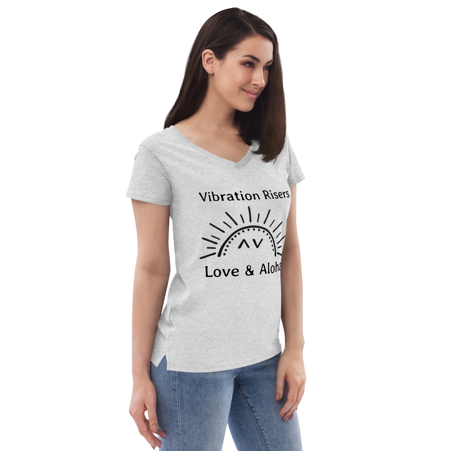 Vibration Risers Women’s Recycled V-neck